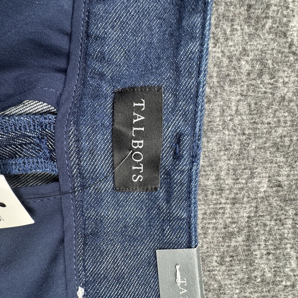 Talbots Womens Weston Dress Pants Sz 2‎ Blue Wide Leg Pleated High Rise NEW - Picture 12 of 16